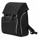 Rucsac pentru mamici, FreeON, Black Edition, Cu salteluta de schimbat scutece, Negru