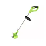 Motocoasa Electrica AT PERFORMANCE Cu Acumulator 24V, Brat Ajustabil, 2 Lame, 1 Disc Pentru Taiere, 18000 RPM, 2-3 Ore Autonomie, Verde, Atmag