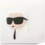 Karl Lagerfeld Husa de protectie pentru casti Karl Lagerfeld pentru AirPods Pro husa alb/alb Silicon Karl Head 3D, Karl Lagerfeld