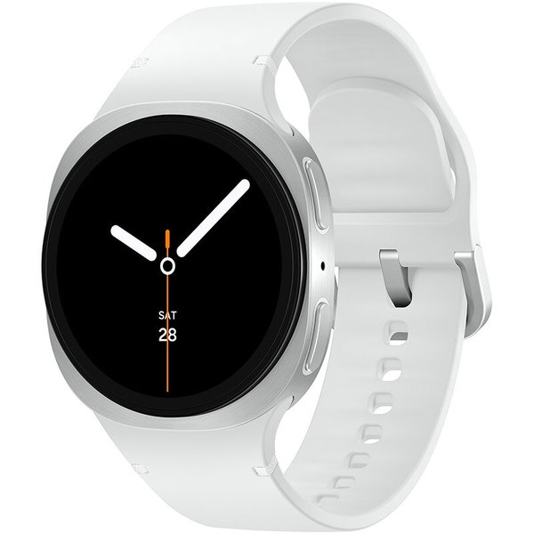 Samsung Galaxy Watch 8 3.3 cm (1.3 ) AMOLED 40 mm Digital 438 x 438 pixels Touchscreen Silver Wi-Fi GPS (satellite)