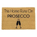 Covoraș intrare din fibre de cocos Artsy Doormats This Home Runs On Prosecco, 40 x 60 cm, Artsy Doormats