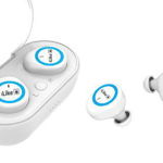 Casti audio iLike IBE01, Wireless, Bluetooth 5.0, IPX4, Extra Bass (Alb/Albastru), Ilike