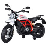 Motocicleta cu acumulator Ocie Ducati Scrambler Desert Alb 8892, Ocie