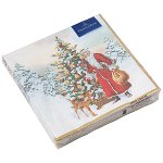 Set servetele hartie Villeroy & Boch Winter Specials L-Napkin Santa with Tree 33x33cm, Villeroy&Boch