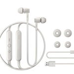 Casti Bluetooth in-ear , Strong Bass, Ash White