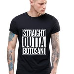 Tricou negru barbati - Straight Outta Botosani, THEICONIC