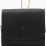 Paul Smith Leather Airpods Case With Multicolor Elastic Side Band Black, Paul Smith