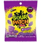 Sour Patch Kids Grape Peg Bag - jeleuri cu gust de struguri 143g, Sour Patch Kids