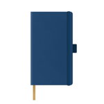 Agenda nedatata A5 Castelli, coperta rigida bleumarin, elastic bleumarin, dictando ivory, Litera