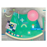 Tablou pictura Sageata la cerc de Kandinsky 2075 - Material produs:: Tablou canvas pe panza CU RAMA, Dimensiunea:: 60x90 cm, 