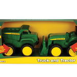 MINI SANDBOX TRACTOR AND DUMP TRUCK SET, Tomy