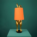 Lampă de masă, Iepuraș, Hiding Bunny, Portocaliu, 24 x 24 x 74 cm , WernerVoss