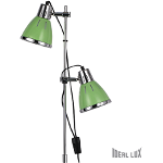 Lampa de podea Elvis, 2 becuri, dulie E27, D:240 mm, H:1600 mm, Verde, Ideal Lux