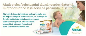 Scutece Pampers Premium Care 1 Jumbo Pack 104 buc, Pampers