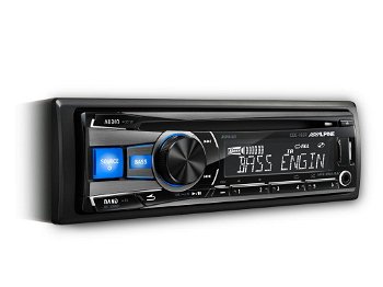 Player CD auto Alpine CDE-182R, 4x50W, USB, iluminare taste Albastru/Alb