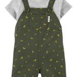 Carter’s Set 2 Piese bebe tricou si salopeta Banana