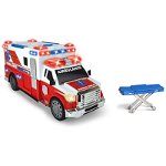 Masina ambulanta Dickie Toys Ambulance DT-375 cu targa, Dickie Toys