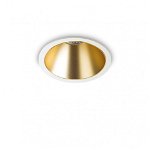 Spot incastrabil LED GAME rotund, alb, auriu, 11W, 1000 lm, lumina calda (3000K), 192307, Ideal Lux, Ideal Lux