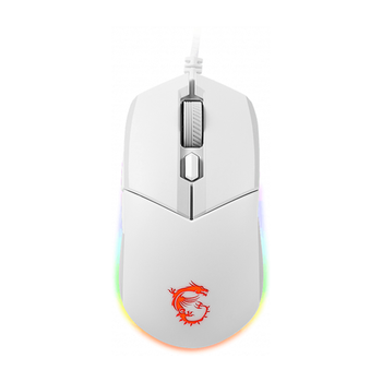 Mouse Gaming MSI Clutch GM11, iluminare RGB, 5000 DPI, USB (Alb)