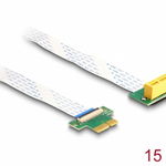 Riser Card PCI Express x1 la x1 90 grade FPC 15cm, Delock 88021, Delock