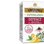 Twinings Superblends Defence infuzie ceai plante si citrice 18 plicuri, Twinings