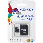 Adata AUSDH16GUICL10-RA1 memory card MicroSDHC 16GB + Adapter UHS-I CL10 (50\/10)