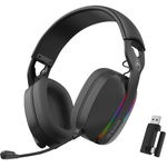 Casti Wireless Marvo HG9086W, Bluetooth 5.0, iluminare RGB, microfon omnidirectional (Negru), Marvo