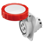 Priza industriala incastrata 10° HP - IP66/IP67 - 3P+E 32A 380V/440V 50HZ/60HZ - RED - 3H - Strangere cu surub, Gewiss