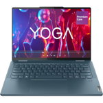 Laptop 2 in 1 LENOVO Yoga 7 14ARP8, AMD Ryzen 5 7535U pana la 4.55GHz, 14" WUXGA OLED, 16GB, SSD 512GB, AMD Radeon 660M Graphics, Windows 11 Home, Tidal Teal