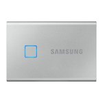 SSD Extern Samsung T7 Touch, 2TB, USB 3.2 Gen2, Senzor Amprenta (Argintiu)