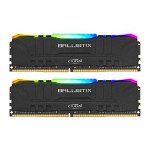 Memorie Crucial Ballistix RGB, 32GB DDR4, 3200MHz CL16, Dual Channel Kit