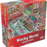 Puzzle 1000 piese - Wacky World - Moving House | Goliath, Goliath