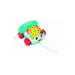 Jucarie interactiva bebelusi, Telefon fix cu disc, receptor si sfoara de tras RS Toys