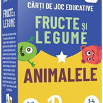 Fructe si legume. Animalele. Carti de joc educative