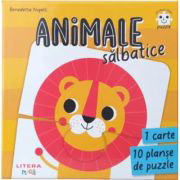 Primul meu puzzle. Animale sălbatice - Hardcover - Benedetta Nigelli - Litera mică, 
