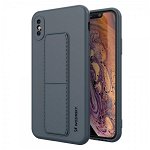 Husa Spate Wozinsky Compatibila Cu iPhone Xs / X, Cu Stand Metalic Pe Spate, Protectie La Camera - Navy Blue, Wozinsky