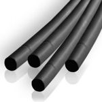 TUB TERMOCONTRACTANT 3MM/1M NEGRU SET 10 BUC, Generic