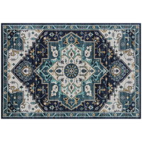 HOMCOM Covor Boho Antiderapant și Lavabil cu Fir Scurt 230x160cm Multicolor | Aosom Romania, HOMCOM