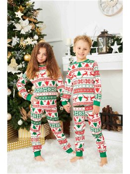 Pijama de Craciun copii model Frosty 2-3 Ani (86-94cm), Haine de vis