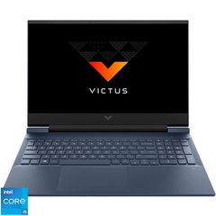 Laptop Gaming HP Victus 16-d1005nq cu procesor Intel® Core™ i5-12500H pana la 4.50 GHz, 16.1", Full HD, IPS, 144Hz, 16GB DDR5, 1TB SSD, NVIDIA® GeForce RTX™ 3060 6GB GDDR6, Free DOS, Performance Blue