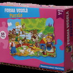 Puzzle Ferma Vesela 45 piese, Litera