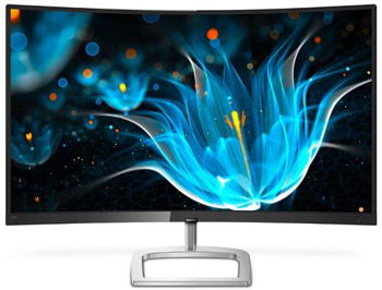 Monitor LCD VA LED Philips 31.5" 328E9QJAB, Full HD (1920 x 1080), VGA, HDMI, DisplayPort, Ecran curbat, Boxe, 5 ms (Negru/Argintiu)