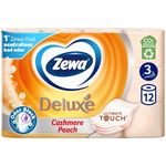 ZEWA DELUXE HARTIE IGIENICA 12ROLE PIERSICA 3STR, Zewa