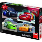 Puzzle 4 in 1 Dino Cars 3 54 piese