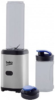 Mini blender BEKO TBP5301X, 0.6l, 300W, 1 treapta viteza, argintiu