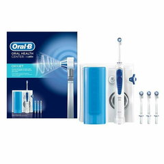 Irigator bucal Oral B. 5 trepte de intensitate. 4 capete intradentare. 600 ml. Alb