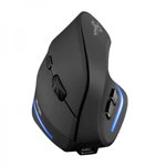 Mouse vertical optical Gaming Zelotes F35 2.4Ghz wireless 3 trepte 2400 DPI 6 butoane design ergonomic negru