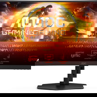 Monitor Gaming AOC, Curbat, 27", VA, QHD, 180Hz, 1ms, 0.5ms, HDR10, FlickerFree, HA, HDMI, DisplayPort, CQ27G4X, Negru