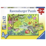 Ravensburger - Puzzle Gradina, 2x12 piese