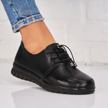 Pantofi dama casual Negri din Piele Ecologica Lina X9102, Alogo